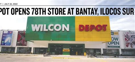 wilcon ilocos sur|WILCON DEPOT OPENS 78TH STORE AT BANTAY, ILOCOS SUR.